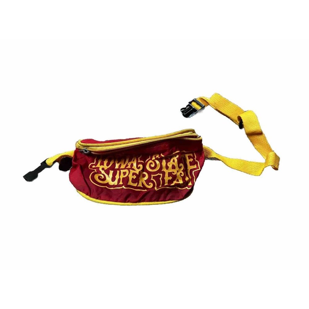 Vintage 80s 90s Iowa State Cyclones Super Fan Fanny Pack RARE AWESOME